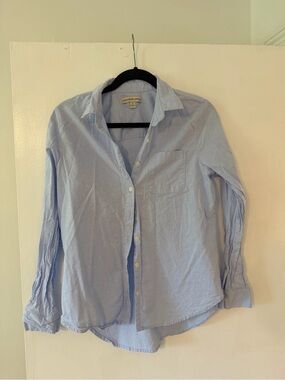 Alexander Jordan Light Blue Cotton Button-Up Shirt